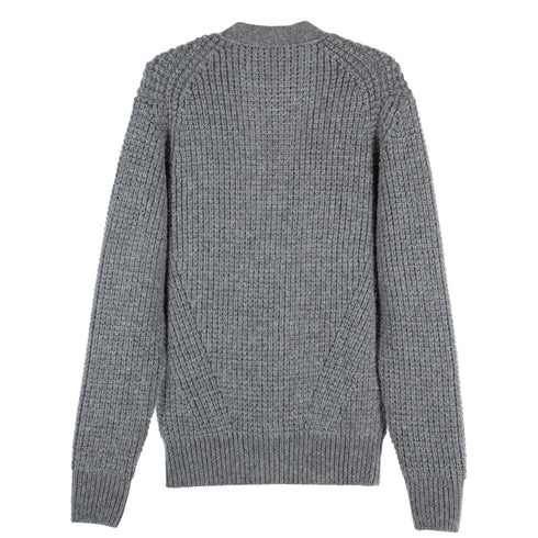 Sunflower John Cardigan Grey Melange 3015 Degli Uberti